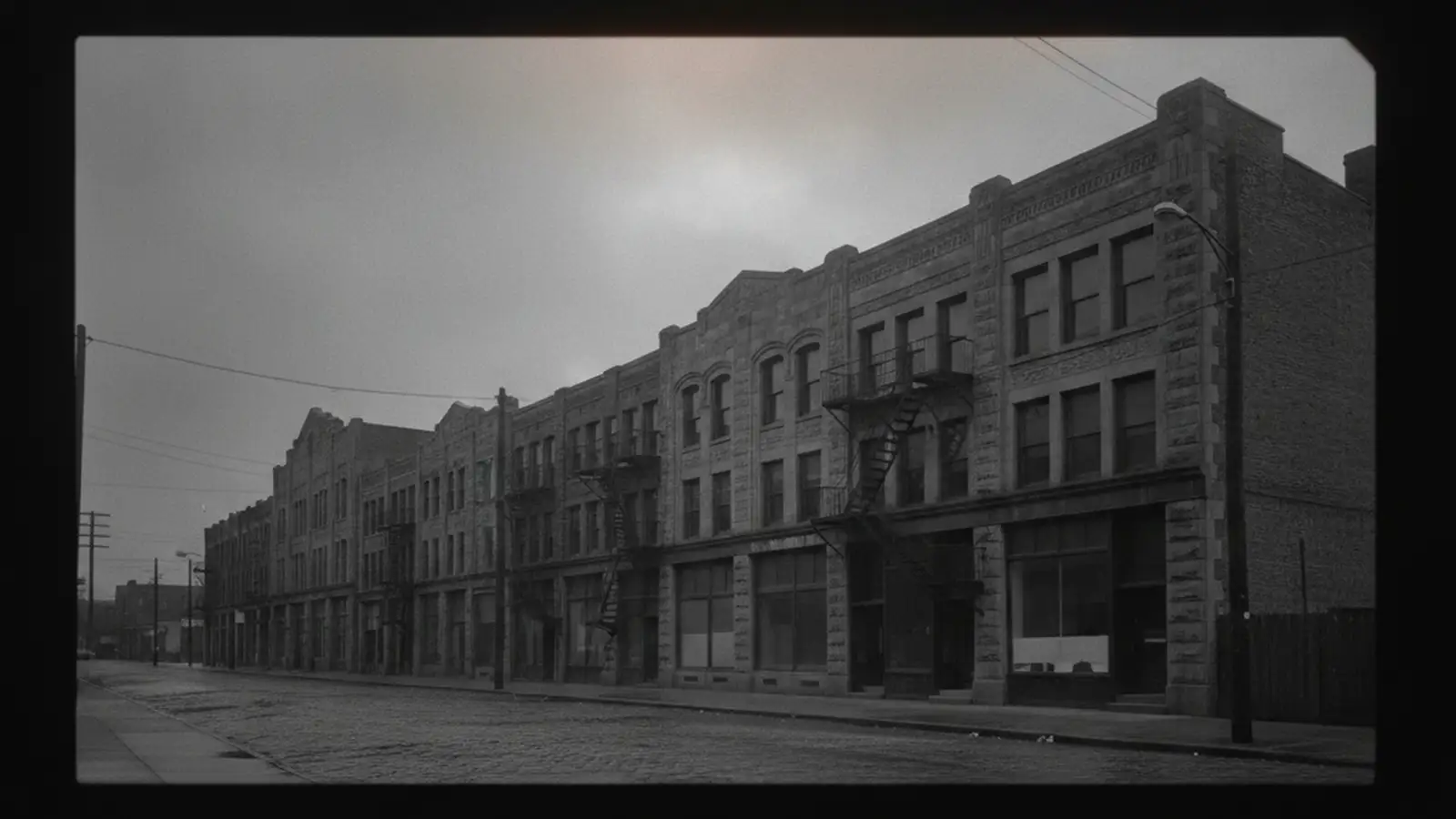 A street of early twentieth century loft buildings in Manhattan's Garment District.